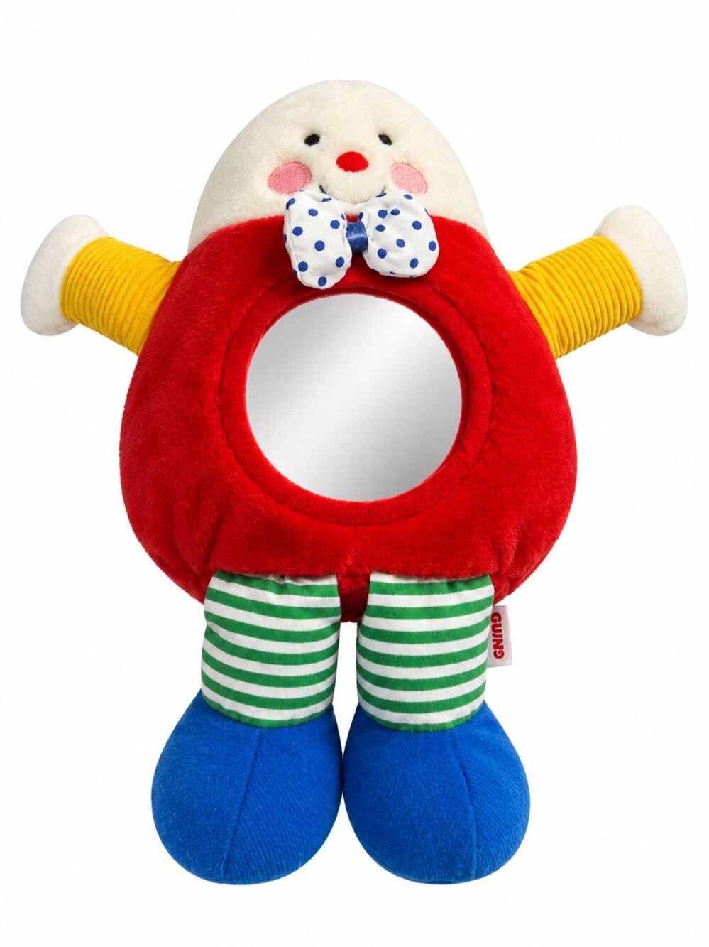 Dakin Baby Rattle Plush Teddy Egg Bear Soft Lovey Toy Red yellow Blue Green